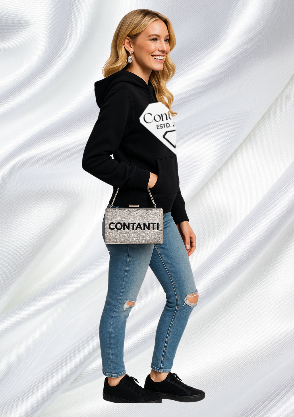 (B) Unisex Adult Hoodie