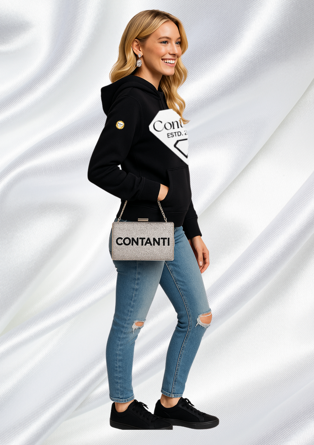 (B) Unisex Adult Hoodie