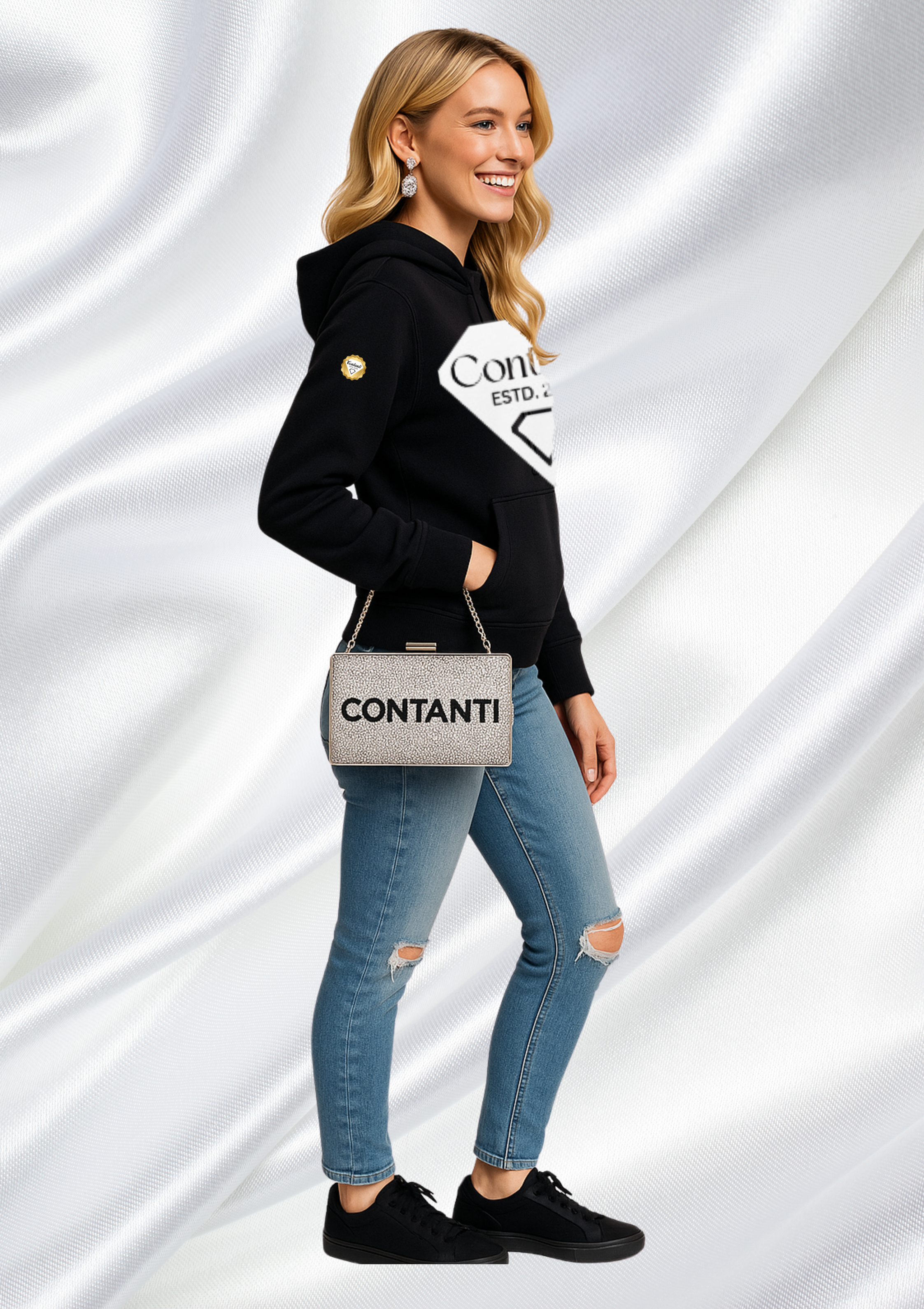(B) Unisex Adult Hoodie
