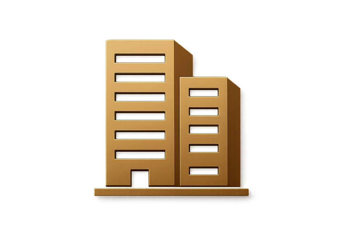 gold office building icon